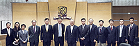 CUHK representatives welcome the delegation led by Prof. Lu Yongxiang, Vice-Chairman, Standing Committee of the National People's Congress of the People's Republic of China